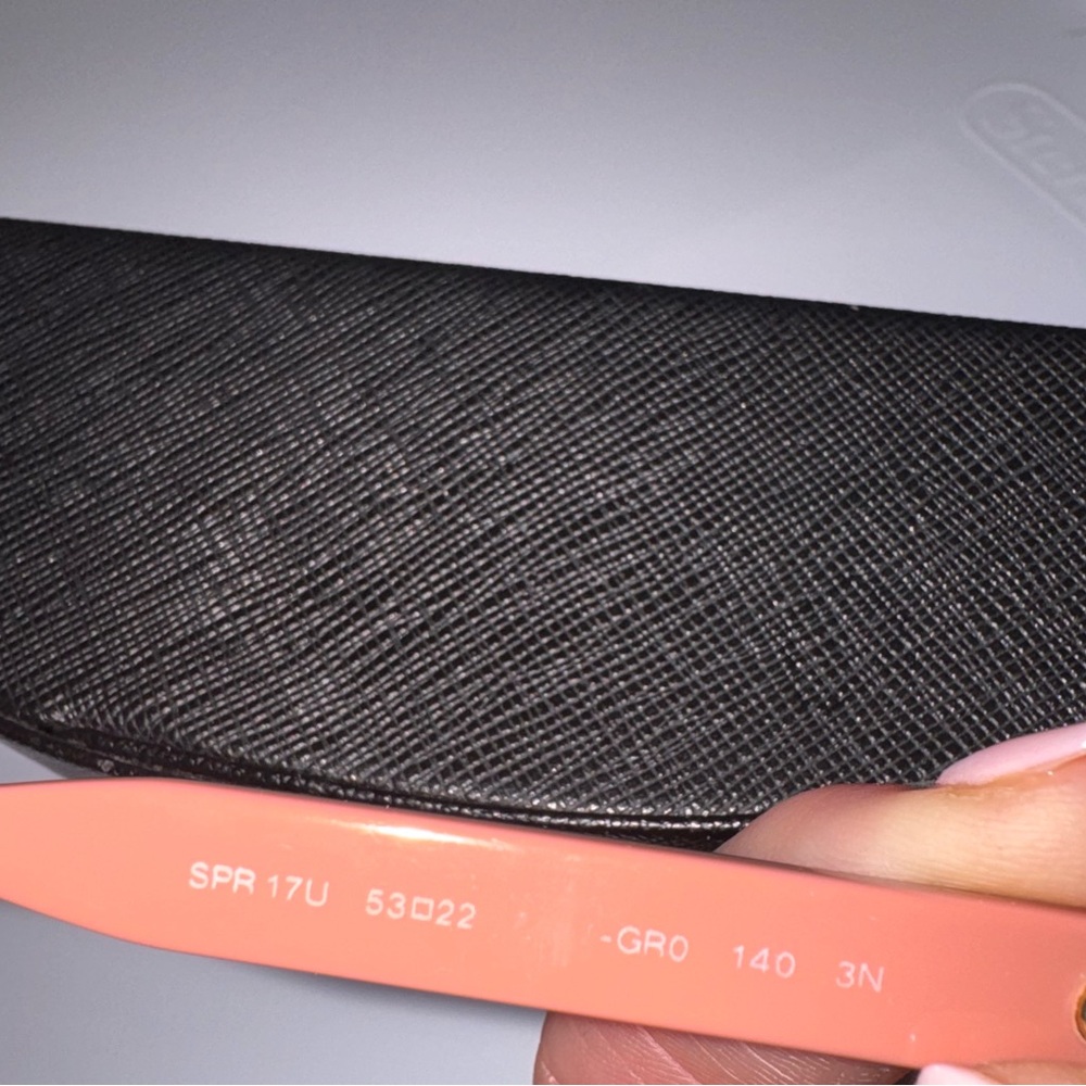 Prada Black and Pink Tortoise Round Sunglasses - Picture 5 of 10